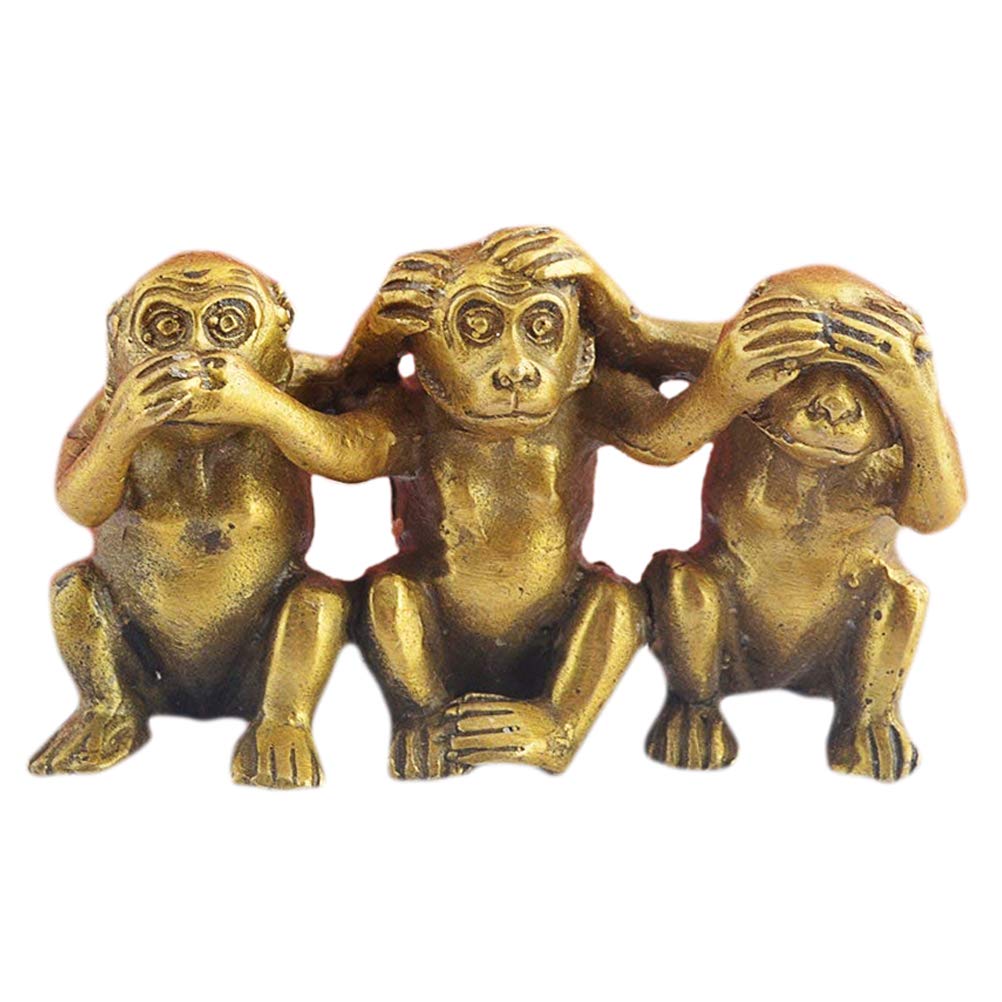 Hear No Evil, See No Evil, Speak No Evil Set of 3 Monkeys M5025